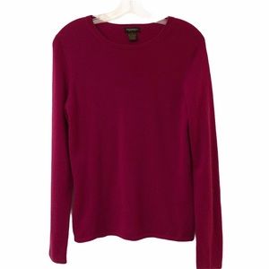 Philosophy Magenta Crewneck Cashmere Sweater M